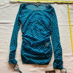Polkadot Top by International Concepts Size S NEW